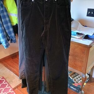 Well Worn Black Suede Pants